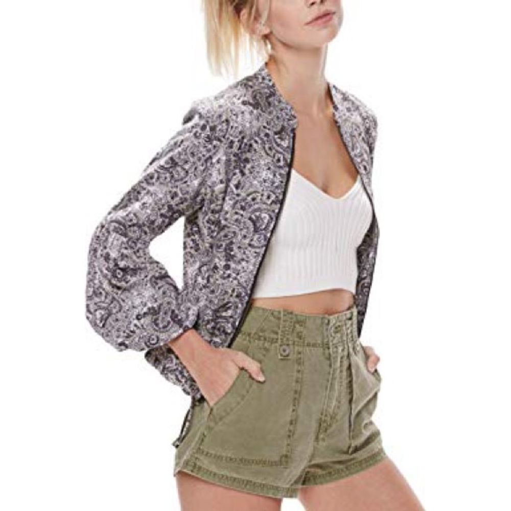 Free People High Waist Cargo Shorts size 6